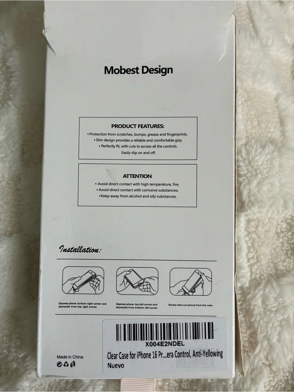 Minimalist Crystal Clear iPhone 16 Pro Case, Ultra-Thin, Non-Yellowing NEW NIP